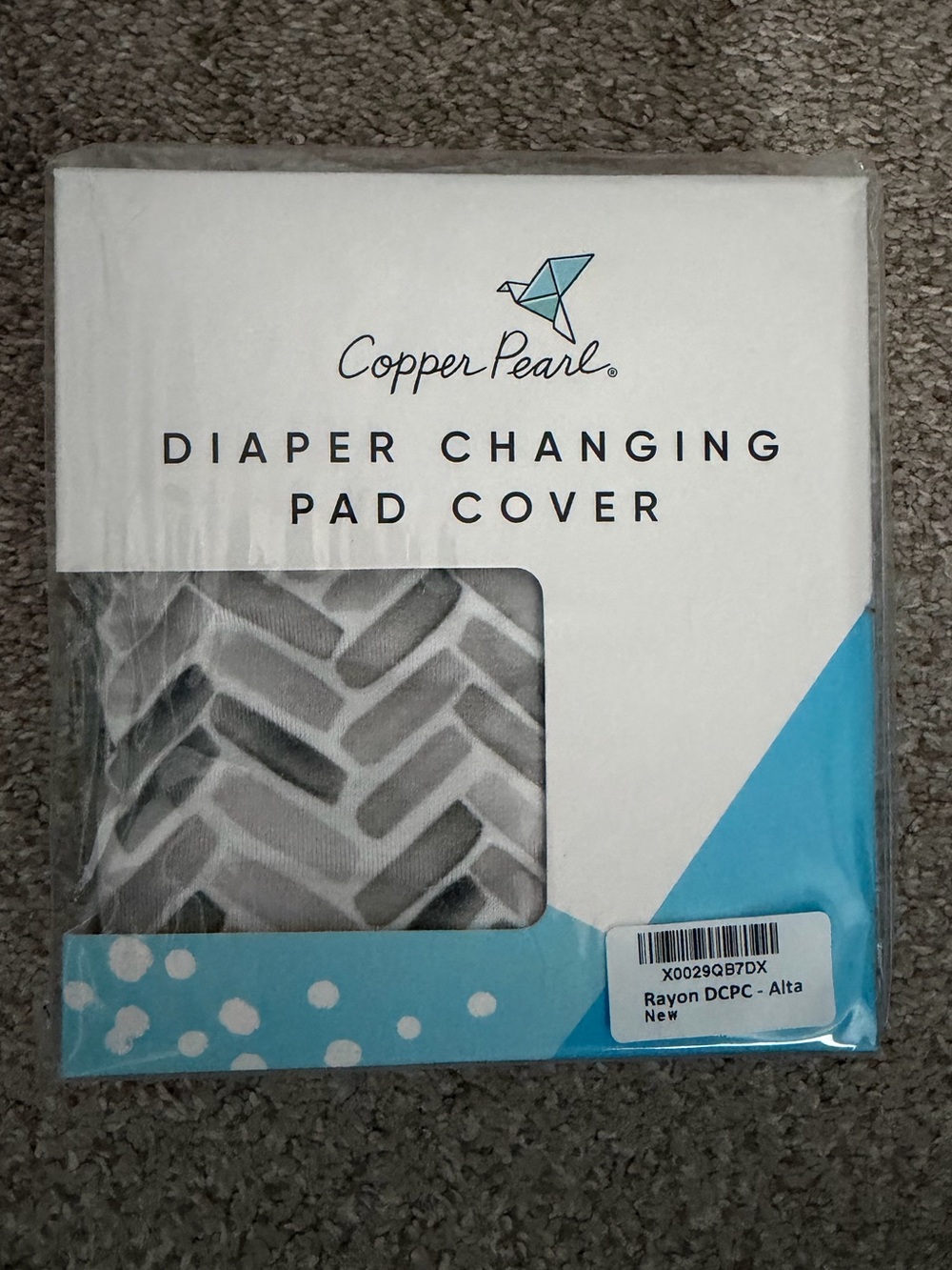New in Box - Copper Pearl Diaper Changing Cover (Alta)